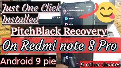 Pitch Black Recovery Installing Easy Method On Redmi Note 8 Pro HINDI