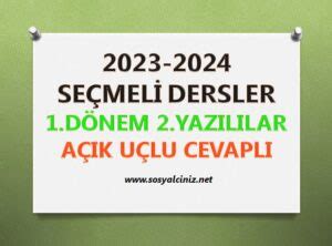 2023 2024 5 6 7 8 Sınıf Kültür ve Medeniyetimize Yön Verenler 1 Dönem