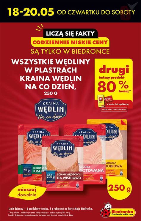 Biedronka 18 05 2023 W tym tygodniu wędliny w plastrach promocja