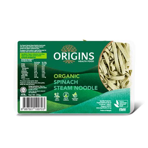 Origins Health Food Organic Steam Noodle Spinach G Shopee Singapore