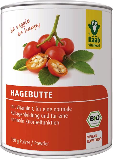 Hagebutten Pulver Bio Raab Vitalfood VitalAbo