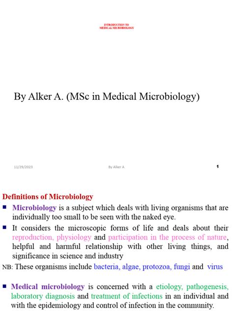 Ch 1 Introduction To Microbiology Pdf Microorganism Microbiology