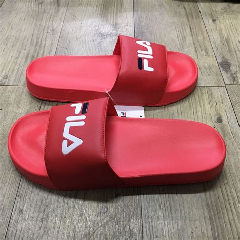 Venta Chanclas Fila Rojas En Stock