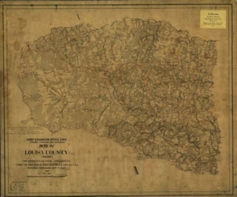 1863 Map of Louisa County Virginia. Map From the Confederate - Etsy