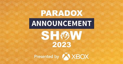 Paradox Announcement Show 2023 Summary 2game