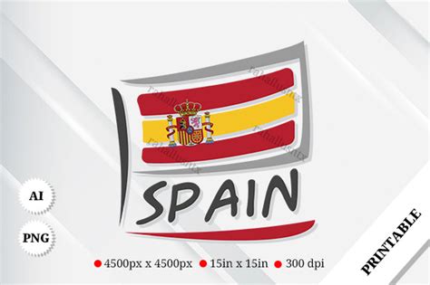 Spain Flag Pride Logo Graphic by Rahallus Ntx · Creative Fabrica