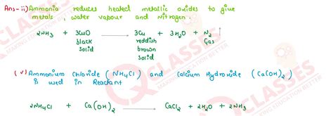 Class 10 Icse Chemistry Board Question Chapter Ammonia