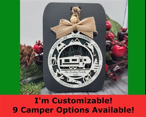 Personalized 5th Wheel Camper Christmas Ornament 9 Styles to Choose ...