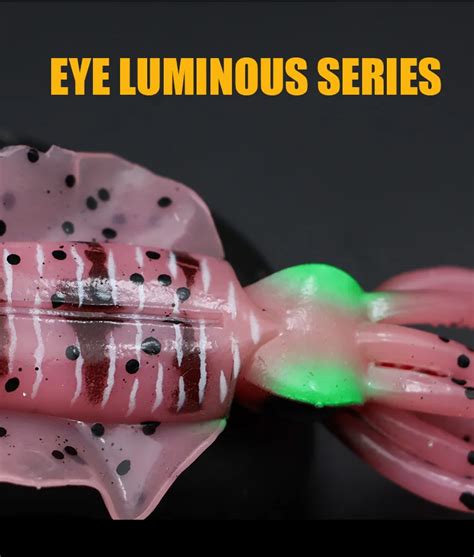 Thorforce New Design15cm 44 5g Luminous Squid Skirts Soft Lure Octopus