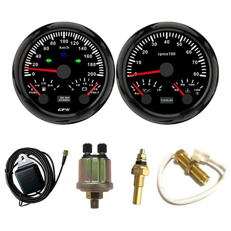 Eling Mm Gauge Set Speedometer Km H Gps Tachometer