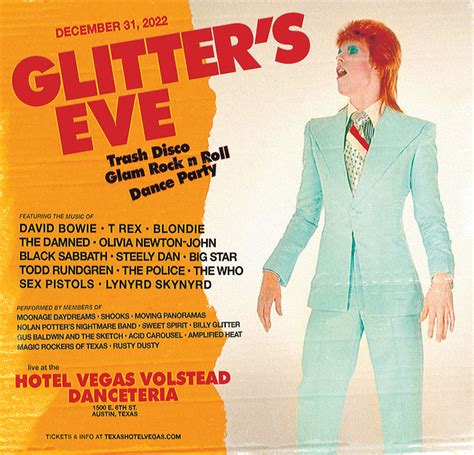 Hotel Vegas Glitters Eve Trash Disco Glam Rock N Roll Dance Party