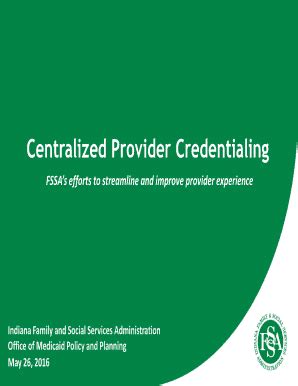 Fillable Online In Centralized Provider Credentialing Fax Email Print