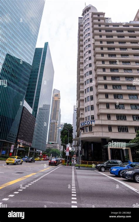 Ascott Raffles Place Singapore from Collyer Quay, Singapore Stock Photo ...