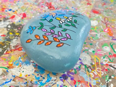 Larger Wildflowers Rock - Etsy