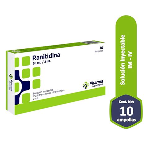 Ranitidina Mg Ml Soluci N Inyectable Mifarma