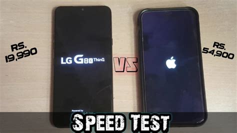 IPhone 11 Vs LG G8X ThinQ Speed Test Comparison Paisa Barbad A13