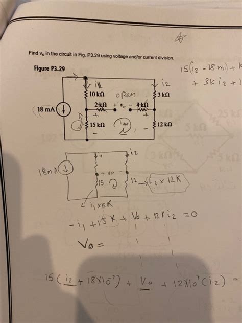 Solved Find V In The Circuit In Fig P Using Voltage Chegg