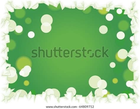 Vector Green Christmas Lights Background Stock Vector (Royalty Free ...