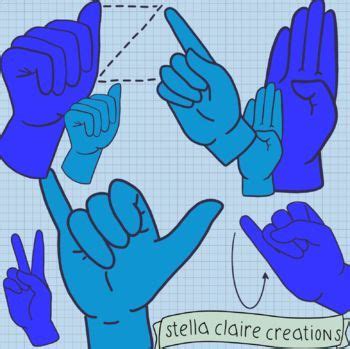 ASL Clip Art Alphabet American Sign Language Blue ABCs CU OK | American ...