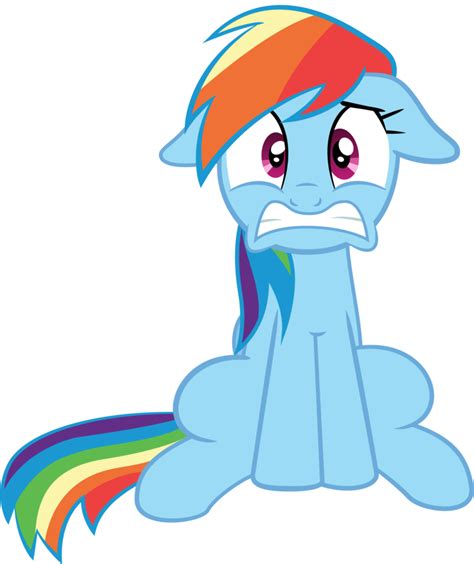 Rainbow Dash Scared