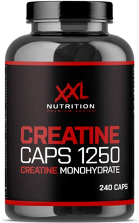 Xxl Nutrition Creatine Monohydrate Caps 1250mg Zuivere Creatine Monohydraat Per Bol