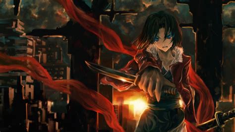 Anime Girls Ryougi Shiki Kara No Kyoukai K Hd Wallpaper