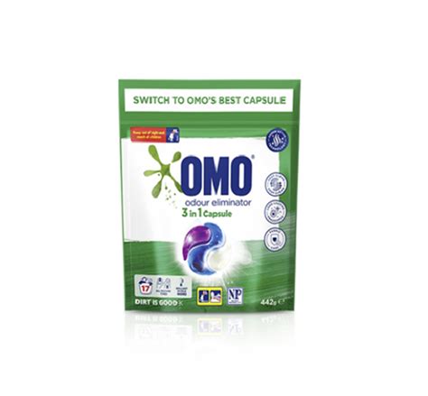 Convenient Laundry Tablets Omo British Technology 17 Capsulesbag