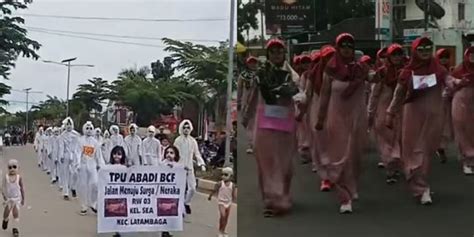 Viral 4 Aksi Meriahkan Hari Kemerdekaan Indonesia Gerak Jalan Hingga