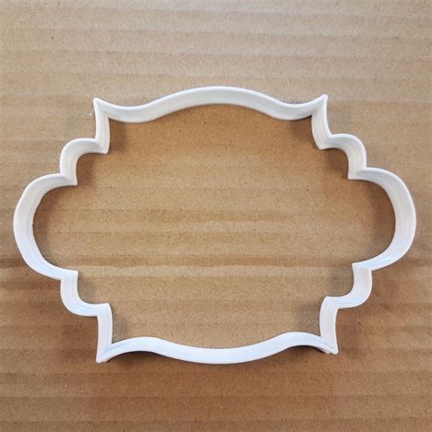 Plaque Antique Frame Shape Cookie Cutter Dough Biscuit Pastry Fondant