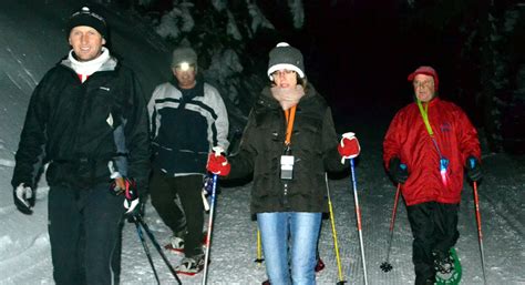 Plateau DHauteville Une Sortie Nocturne En Raquettes Suivie Dune