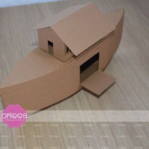 3D SVG Noah S Ark Template DIY Craft Noah S Ark Etsy