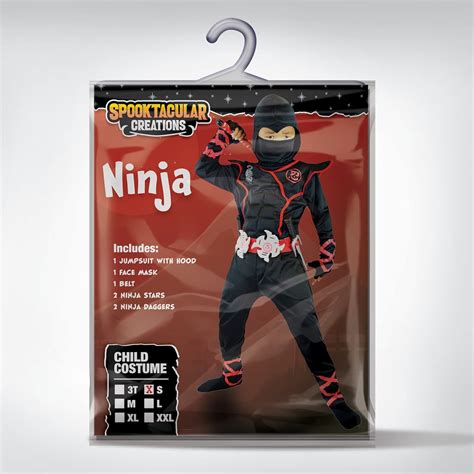 Spooktacular Creations Ni Os Disfraz De Ninja De Lujo Para Ni Os Con