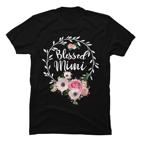 Blessed Mimi Shirt With Floral Heart Mothers Day T T Shirt Buy T Shirt Designs