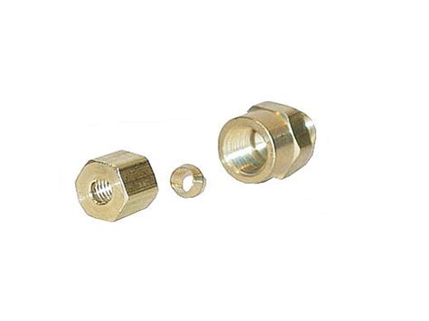 Compression Fitting 1 8 FIP X 3 16 OD Brass 522000