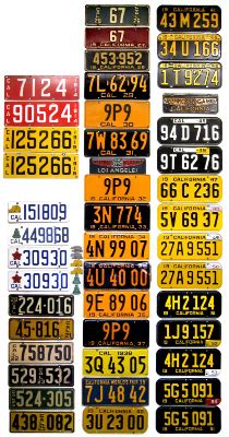 California License Plate History