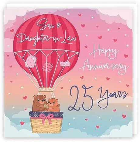 Son Daughter In Law Th Wedding Anniversary Card On Your Silver