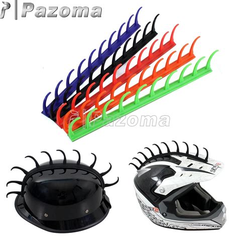 13 Strip Motorbike Rubber Helmet Mohawk Sticker Motorcycle Dirt Racing