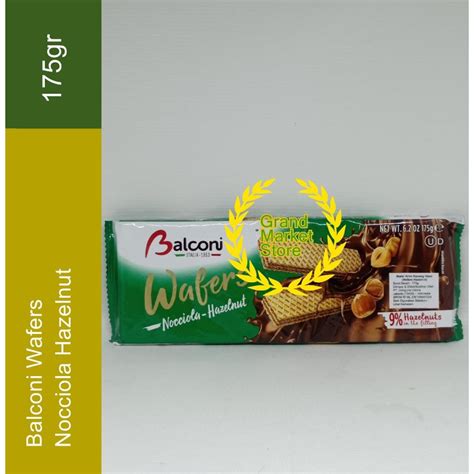 Jual Balconi Wafers Nocciola Hazelnut 175gr Biskuit Wafer Rasa Kacang