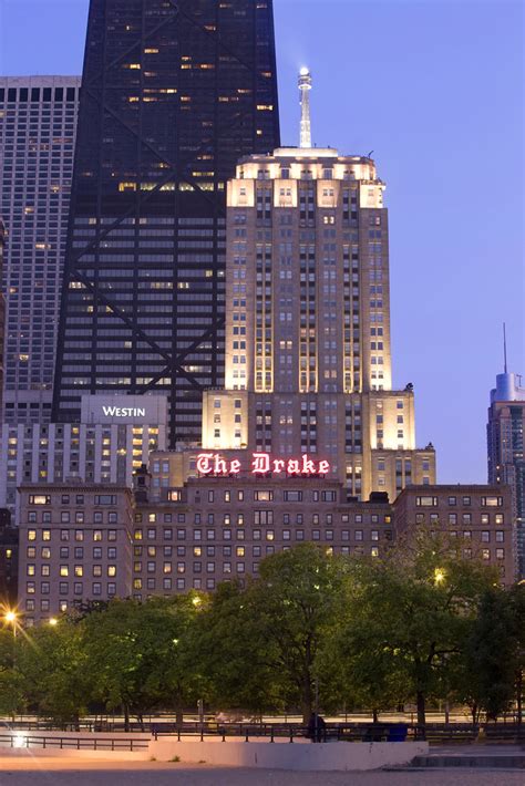 The Drake Hotel At Sunset The Drake Hotel Chicago At Sunse Flickr