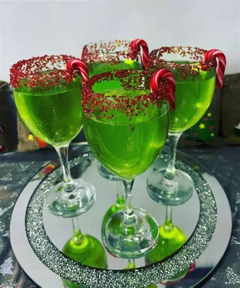 15 Playful Grinch Inspired Christmas Party Cocktails Craft Decor DIY