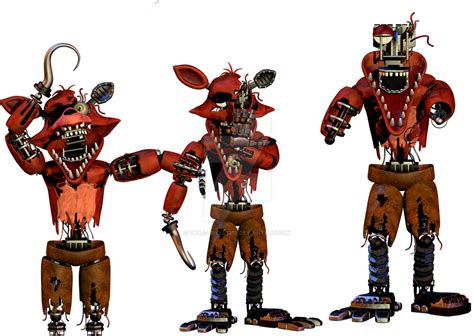 Fnaf Withered Foxy All Poses By Fnaf Lover1352 On Deviantart