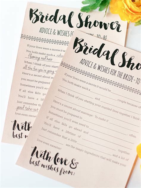 10 Printable Bridal Shower Games to DIY