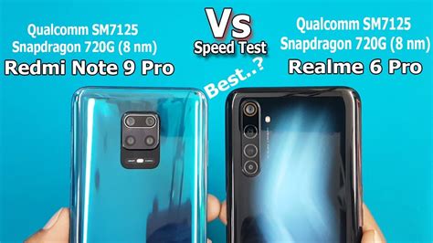 Redmi Note 9 Pro Vs Realme 6 Pro Speed Test Comparison Antutu