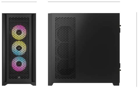 Icue D Rgb Airflow Mid Tower Case Black X Af Rgb Elite Fans