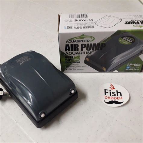 Aquaspeed Aquarium Dual Air Pump Silver Lake Switch Jingye Jix