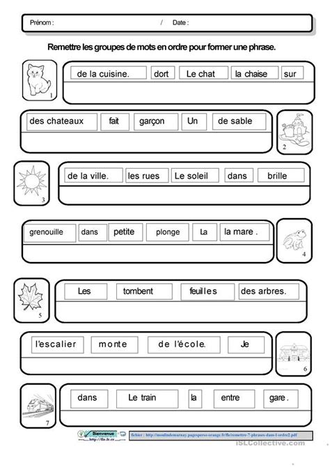 Remettre 7 Phrases Dans L Ordre 2 Exercice Ce1 Exercice Ce2