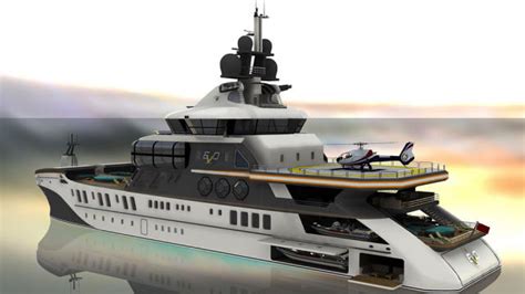 This 262 Foot Ice Class Explorer Yacht Concept Was Designed For High Latitude Cruising