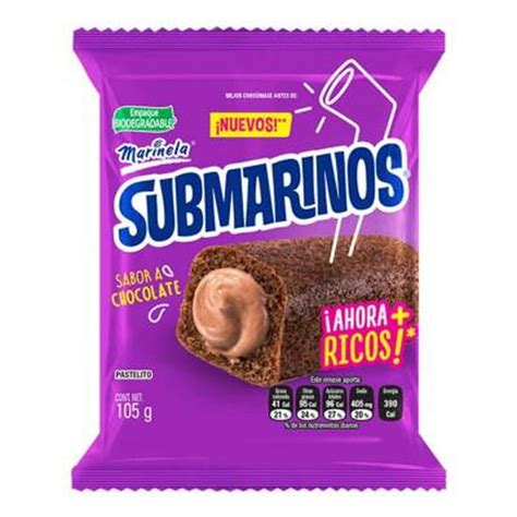 Submarinos Marinela sabor chocolate 105 g | Walmart