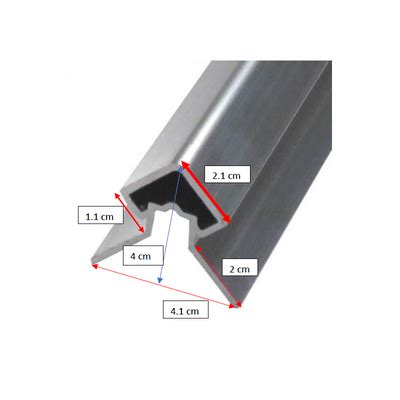 Profil D Angle Alu Ext Rieur Pour Bardage Coloris Aluminium Brut