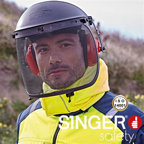 Visière protection grillagée casque antibruit intégré HG925N Singer